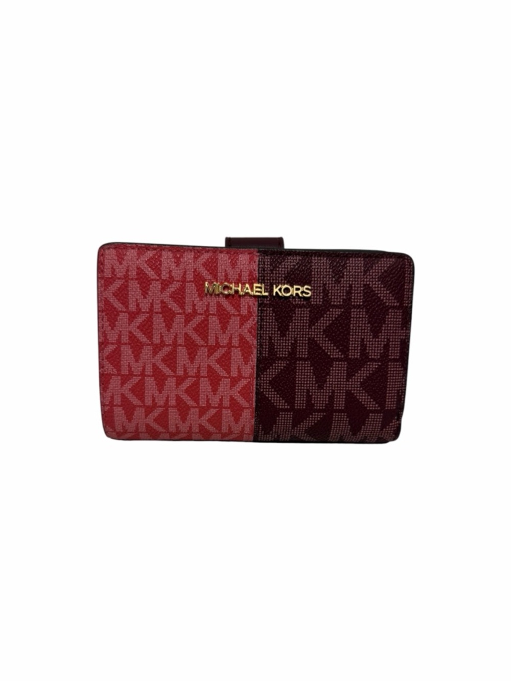 Michael Kors Textured Pink/Wine Logo Wallet